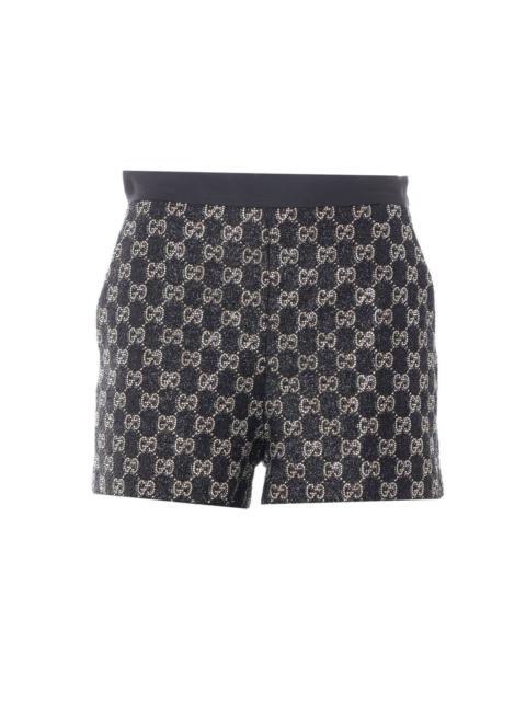 GUCCI Gucci Women Embroidered Wool Tweed Lame' Shorts