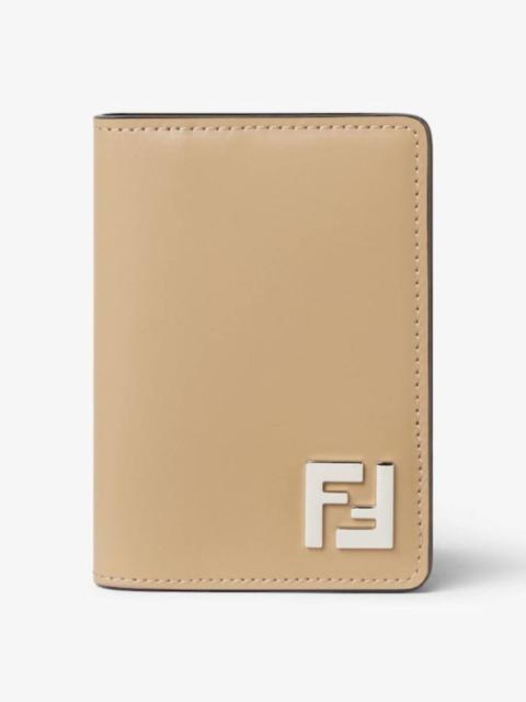 FENDI Fendi FF Squared Compact Leather Card Holder