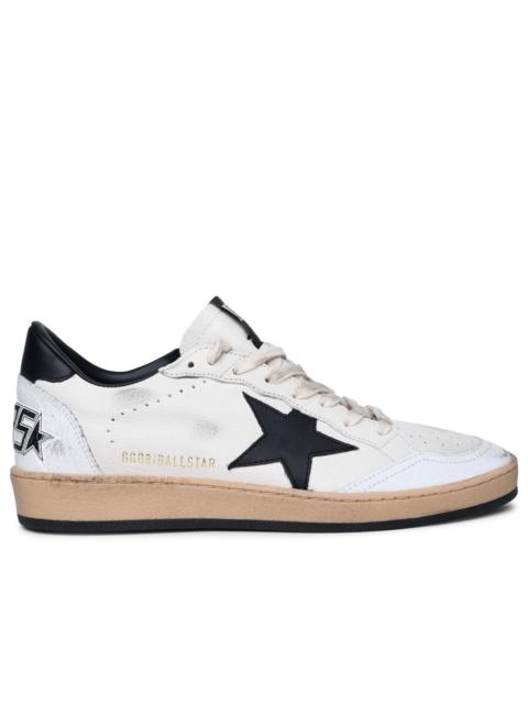 Golden Goose Golden Goose 'Ball Star' White Leather Sneakers Men