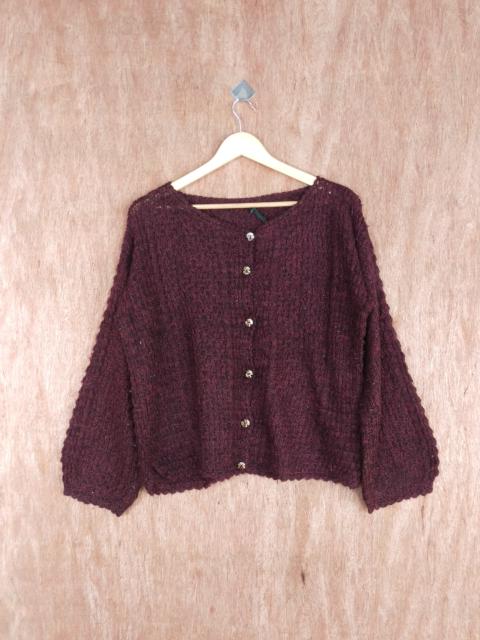 Other Designers Homespun Knitwear - Japan Dark purple mohair knitwear #S088