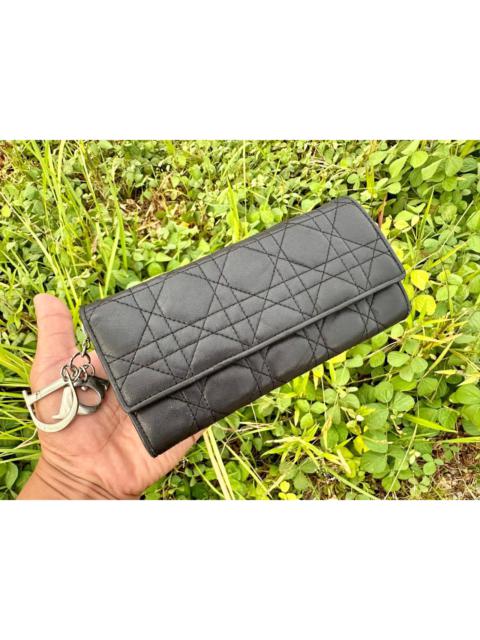 Dior Authentic Christian Dior Cannage Quilted Lambskin Wallet