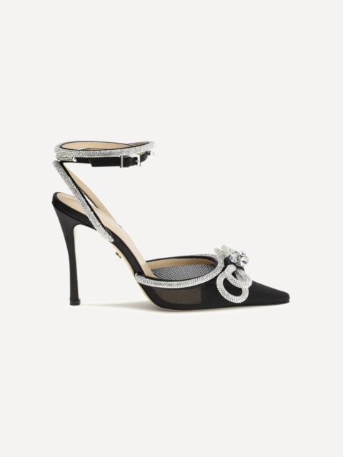 MACH & MACH Double bow satin Pumps