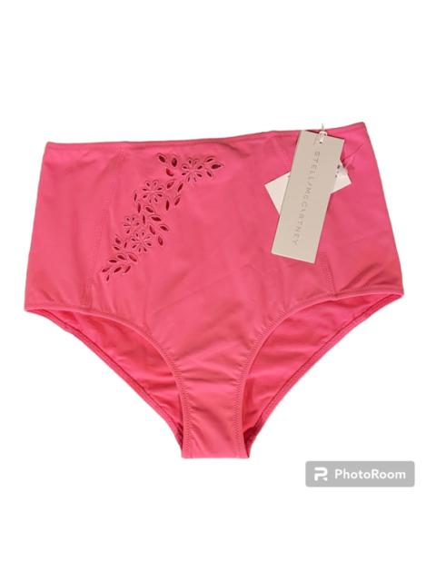 NWT Stella McCartney Broderie Anglaise Pink High Waist Swim Bottoms Small