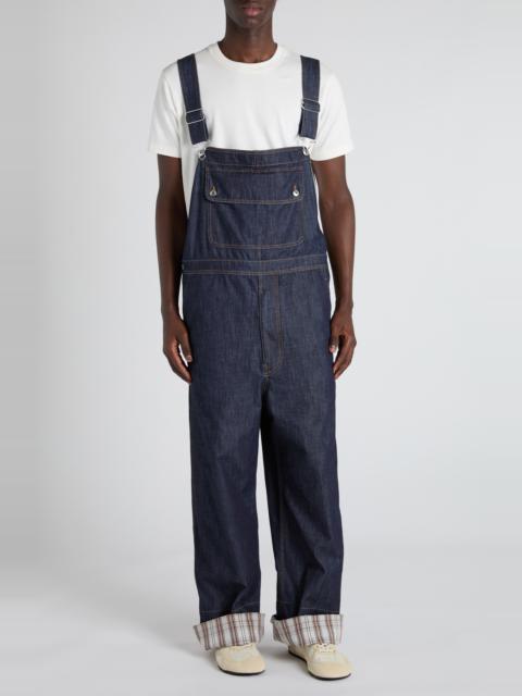 Bottega Veneta Bottega Veneta Denim Overalls in 4245 Indigo at Nordstrom