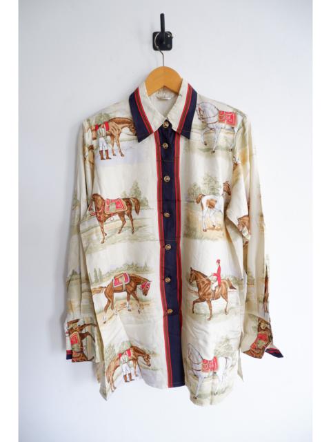 Japanese Brand - Vintage Beauwill Printed Silk Shirt