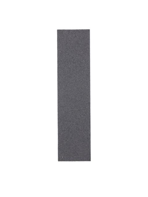 ribbed wool scarf