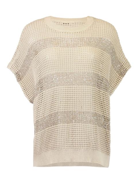 Brunello Cucinelli Brunello Cucinelli Women Striped Cotton Sweater