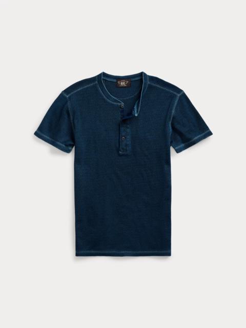 RRL by Ralph Lauren Waffle-Knit Short-Sleeve Henley Shirt