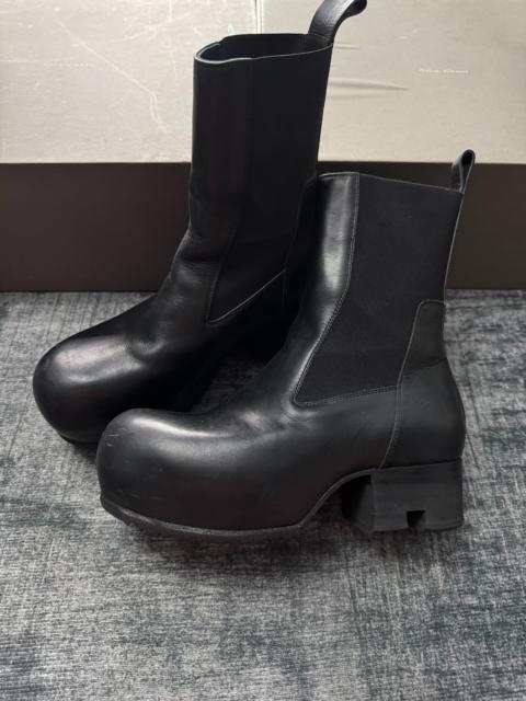 Rick Owens Rick Owens Beatle Ballast Black Round-Toe Boots