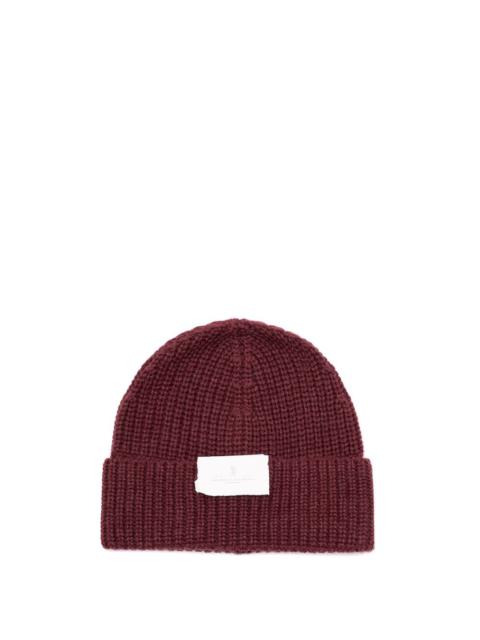 Brunello Cucinelli Men Cashmere English Rib Knit Beanie