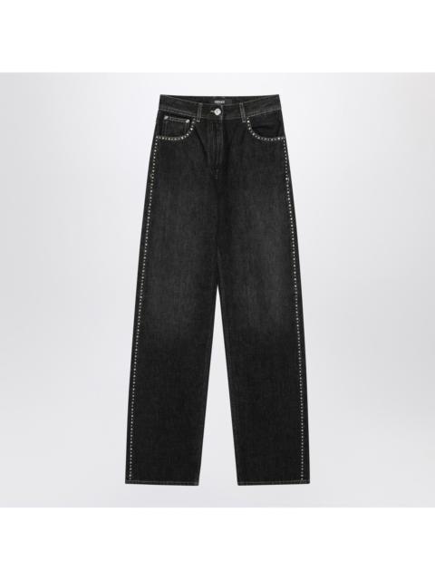 VERSACE Versace Black Jeans With Studs And Crystals Women