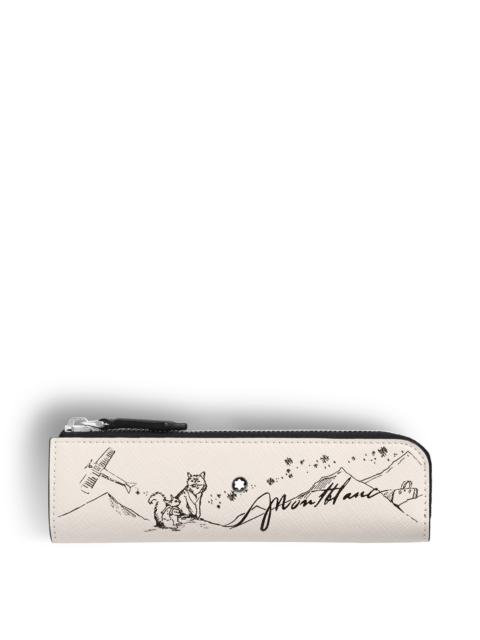 Montblanc 1-PEN CASE WITH ZIP IN SARTORIAL LEATHER