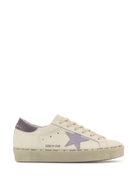 Golden Goose Deluxe Brand Women White Leather Hi Star Classic Sneakers