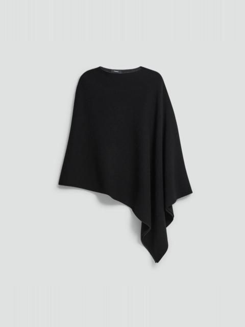 Theory Draped Poncho in Felted Wool-Cashmere