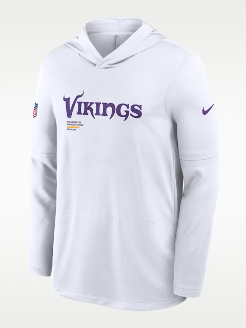 Nike Minnesota Vikings Pure Fury Sideline Men's Nike Dri-FIT NFL Long-Sleeve Hooded Top