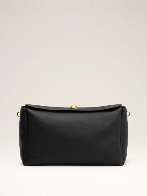 AMI Paris BLACK LEATHER LARGE CARROUSEL BAG