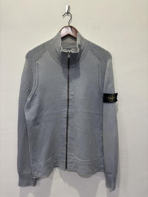 Stone Island Stone Island Full Zip Linen Knitted Sweater