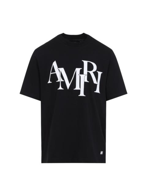 AMIRI Cotton Staggered Logo T-shirt
