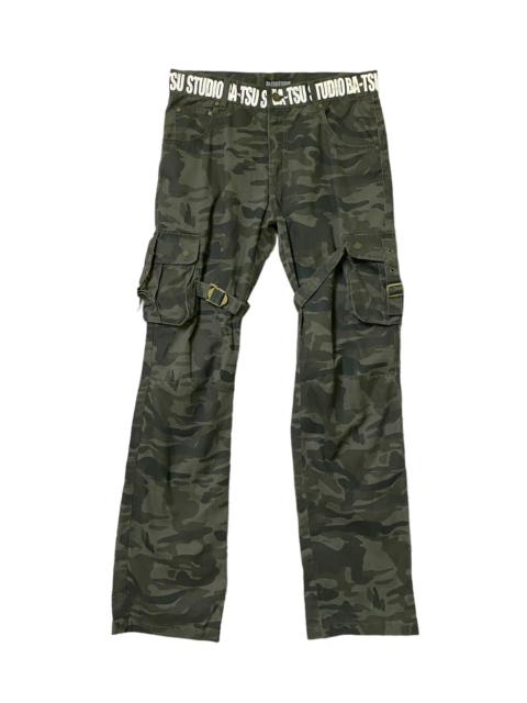 Other Designers Vintage BA-TSU STUDIO Camo Bondages MultiPocket Cargo Pant