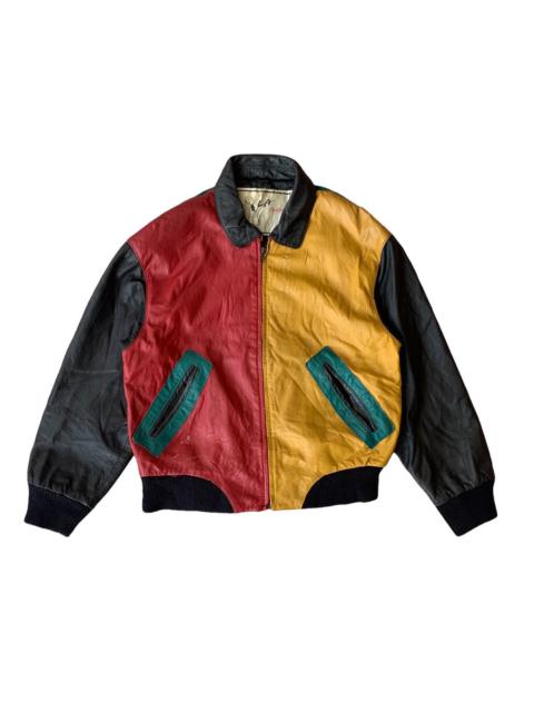 Other Designers Vintage L.A Studio Leather Bomber Jacket