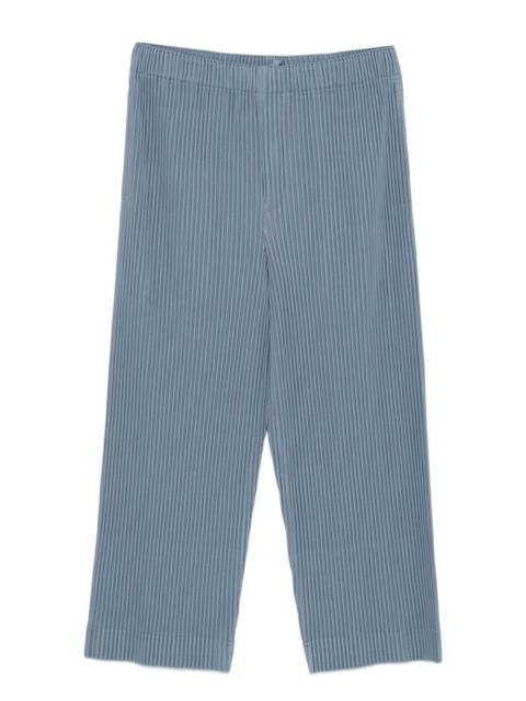 ISSEY MIYAKE pleated cropped trousers