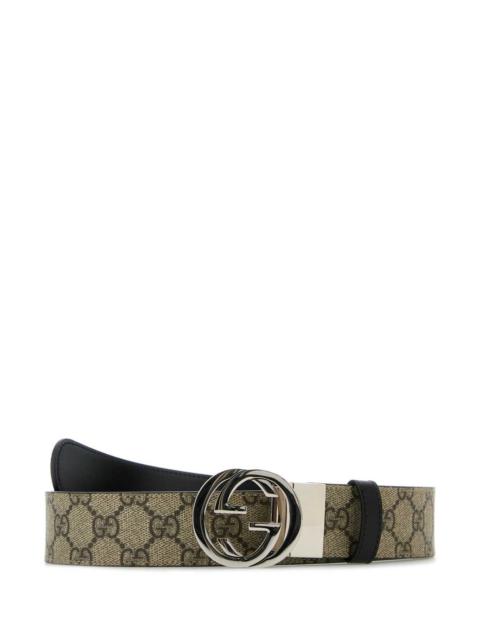 GUCCI Gucci Men Gg Supreme Fabric Reversible Belt