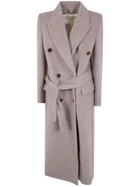 Golden Goose Golden Goose Women "Journey W`S" Double Breasted Coat With Detachable Belt Casentino Wool