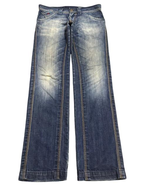 Other Designers Streetwear - Vintage Japanese Energie Blue Bleached Style Loose Jeans