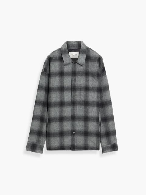 FRAME Checked cotton-flannel jacket