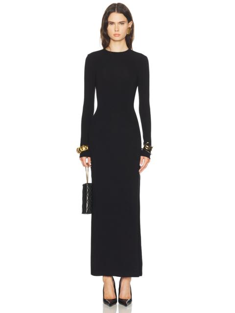 SAINT LAURENT Long Sleeve Maxi Dress