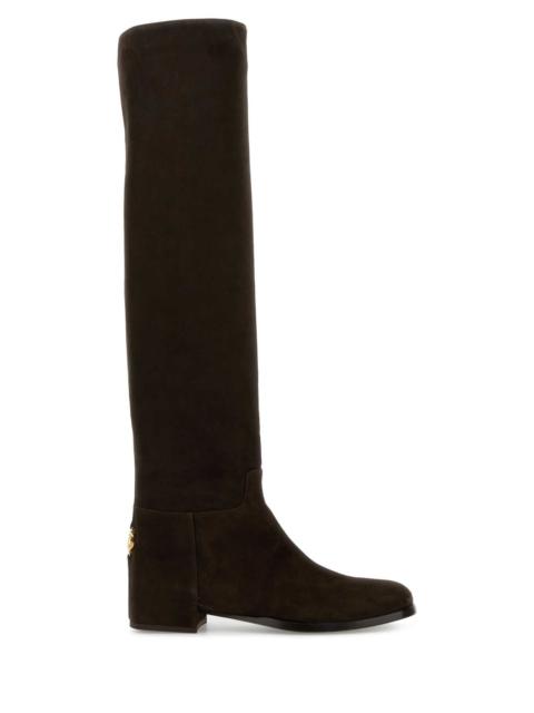Dolce & Gabbana Dolce & Gabbana Women Chocolate Suede Boots