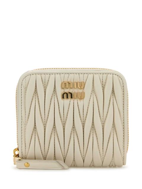 Miu Miu Miu Miu Women White Nappa Leather Wallet
