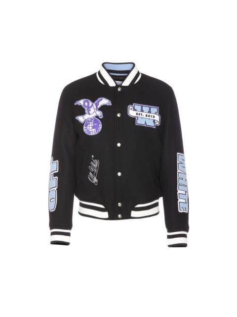 Off-White Off White Men Eagle Wool Varsity Jacket