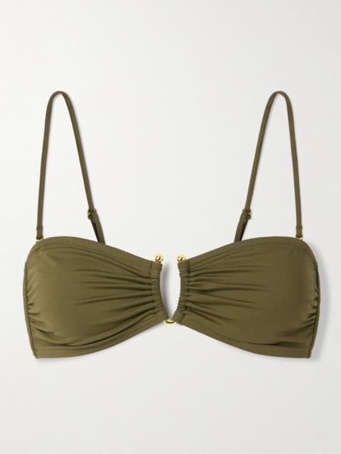 NILI LOTAN Embellished Bikini Top