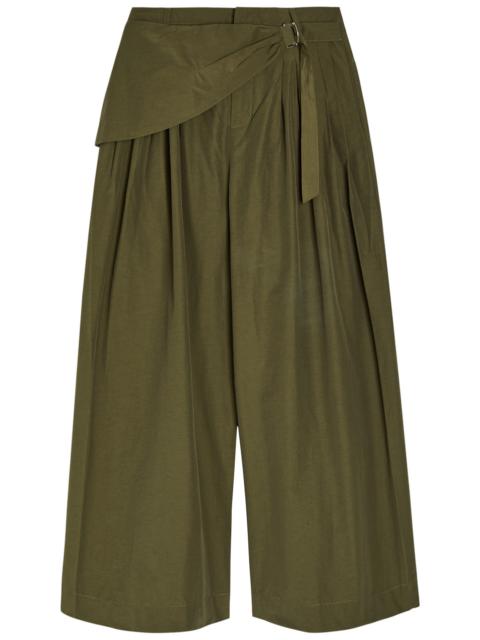 DAMSON MADDER. Damson Madder Fabia Cotton-blend Wide-leg Trousers