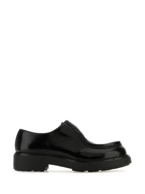 Prada Man Black Leather Diapason Lace-Up Shoes