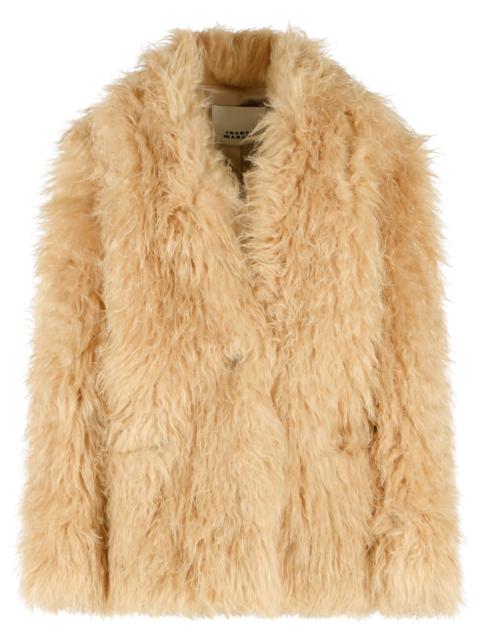 Isabel Marant Isabel Marant MYLAE Beige Polyester Fur Coat