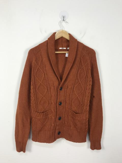 Other Designers Uniqlo - Uniqlo Shawl Collar Cable Knit Cardigan #2871