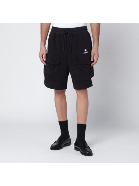 AMIRI Amiri Black Cotton-Blend Cargo Shorts Men