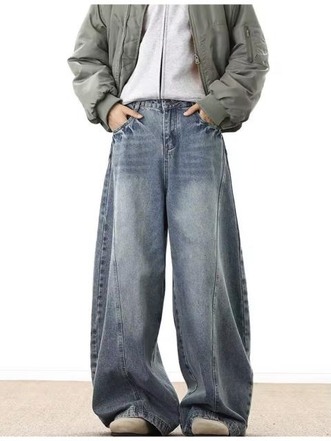 Other Designers Japanese Brand - Y2K Vintage Style Wide Leg Denim Jeans – Archive Fit, Unisex