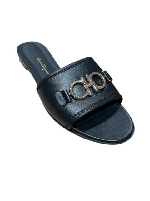 FERRAGAMO Ferragamo Logo Rhodes Slide Sandals