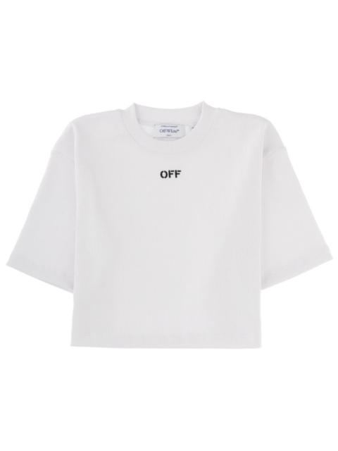 Off-White Off-White Women Cropped T-Shirt With Logo