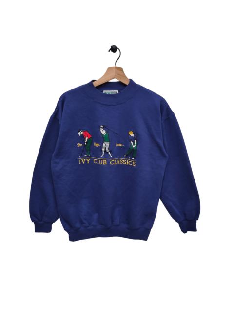 Other Designers Vintage - Vtg IVY Club Golf Classic Embroidery Crewneck