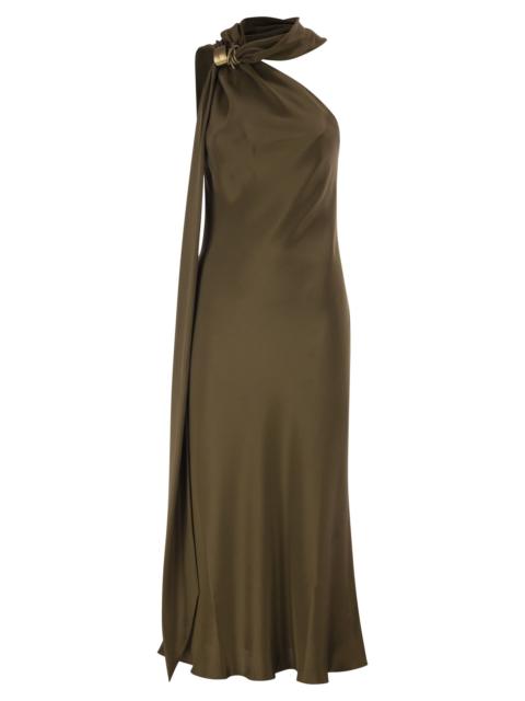 Max Mara Max Mara Women Mxevasto - One-Shoulder Long Dress In Pure Silk