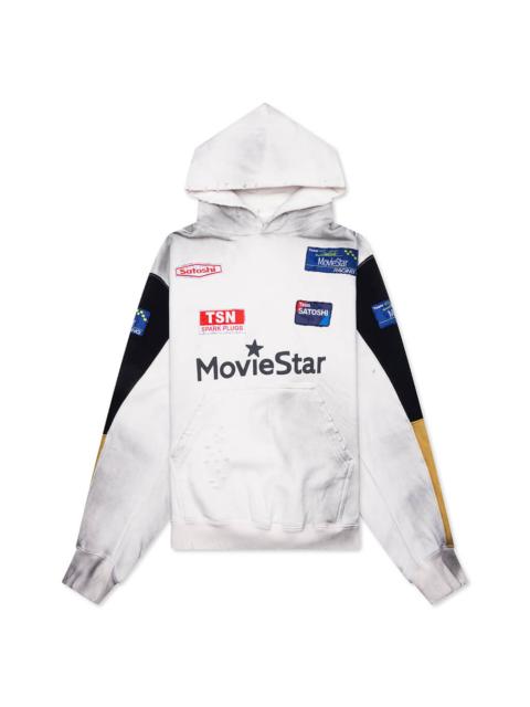 SATOSHI NAKAMOTO MOVIE STAR HOODIE - WHITE