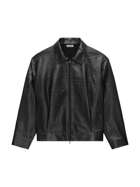 Fear of God Fear of God Leather Cropped Jacket 'Black'