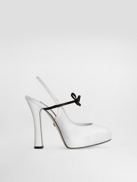 Dolce & Gabbana Satin slingbacks