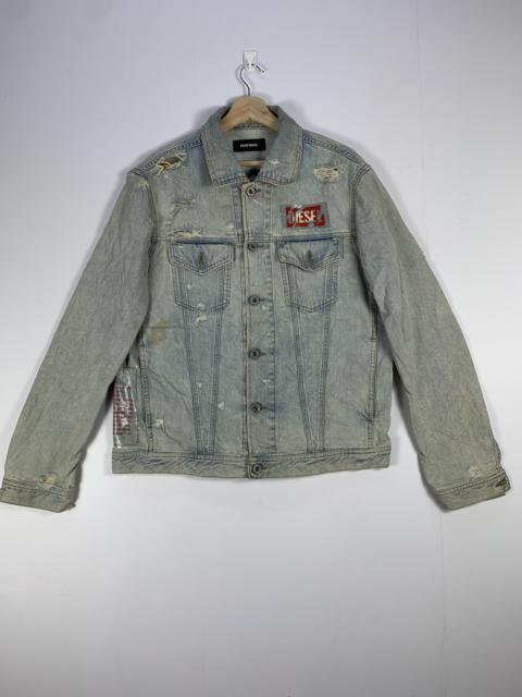 Diesel ‼️OFFER‼️Vintage Diesel Distress Denim Jean Trucker Jacket