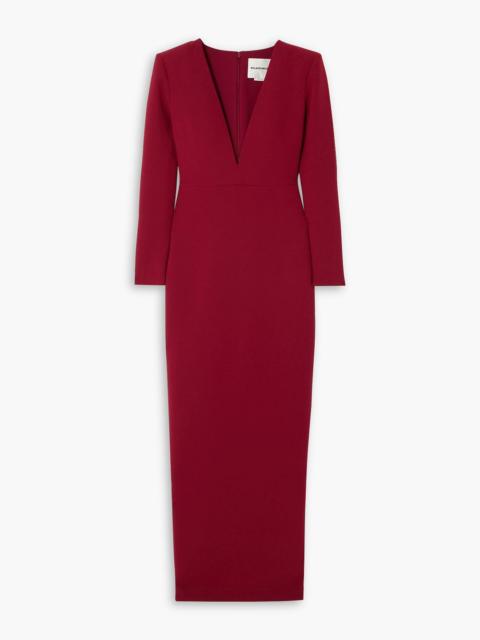 ROLAND MOURET Crepe gown