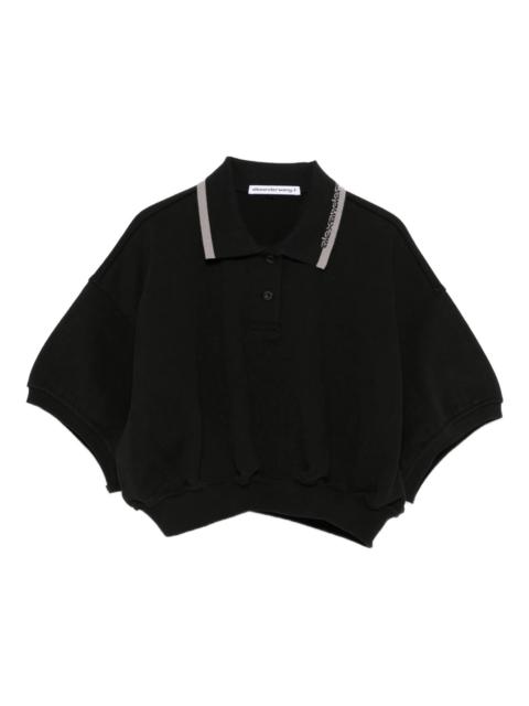 Alexander Wang Relaxed Cropped Cinched Polo